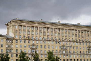 Sozialistischer Klassizismus am Moskowski-Prospekt in Sankt Petersburg