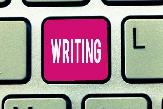 Handwriting text Writing. Concept meaning Action of write something Making important notes letters papers.