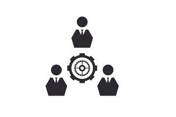 teem work icon vector 