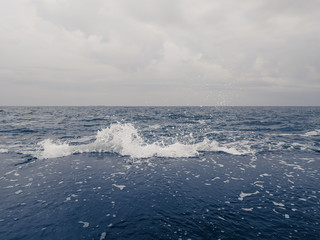 beautiful dramatic seascape stormy sea