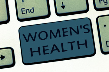 Word writing text Women s is Health. Business concept for Women's physical health consequence avoiding illness.