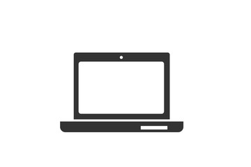Modern laptop icon vector 