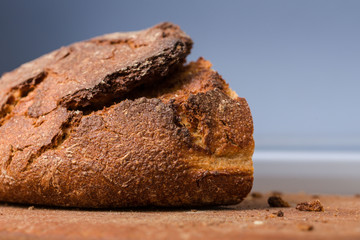 Close up of crust of a fresh bread