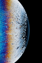 Incredible fancy soapy water pattern abstract background semicircle.