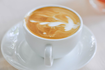 cappuccino coffee or hot coffee