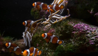tropical fish in aquarium