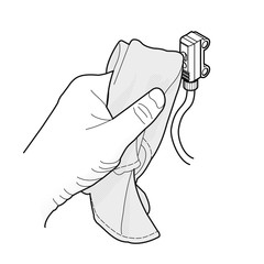 Reinigung Sensor [schwarz.weiß]