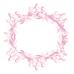 Vector circle victorian grunge frame for text or photos. Easy editing and color change