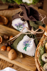 Easter still life. Traditional celebration concept. Close-up