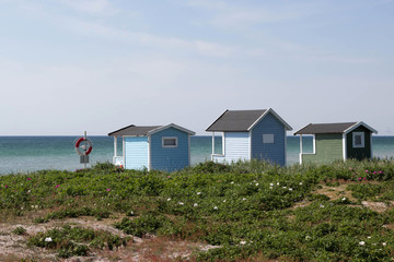 Skandinavische Strandhütten