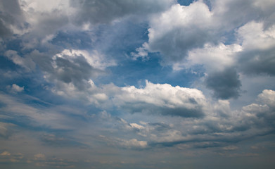 Obraz premium Nice summer day clouds blue sky texture nature 