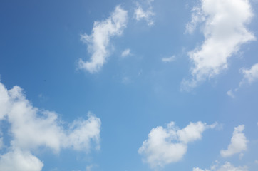 clouds on blue sky