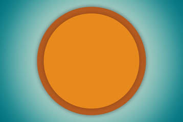 Empty Banner for Online Shop Decoration - Blue and Orange