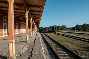 Fototapeta na wymiar old railway station