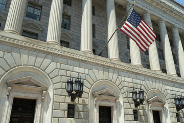 US Department of Commerce headquarter building in Washington DC