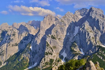 Beautiful rocky mountains, Kaisergebirge, Austria.
