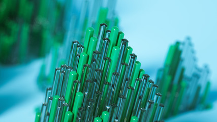 Fototapeta premium Geometry abstract background. 3d illustration, 3d rendering.