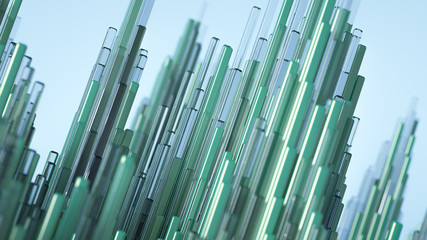 Obraz premium Geometry abstract background. 3d illustration, 3d rendering.