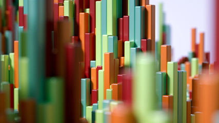 Geometry abstract background. 3d illustration, 3d rendering.