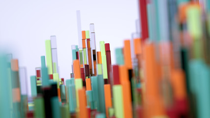 Geometry abstract background. 3d illustration, 3d rendering.