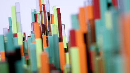 Geometry abstract background. 3d illustration, 3d rendering.