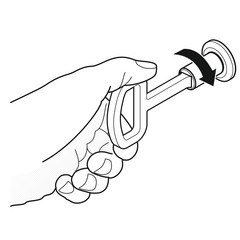 Vierkantschl&uuml;ssel [schwarz-wei&szlig;]