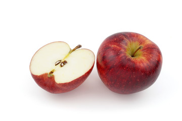 red apple isolated on white background