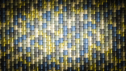 Fototapeta premium Beautiful background with beads. 3d illustration, 3d rendering.