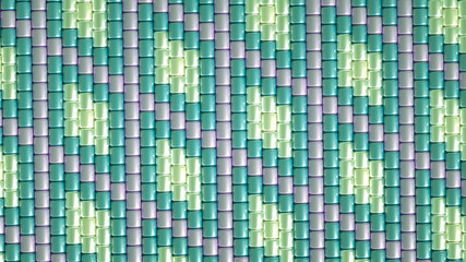 Fototapeta premium Beautiful background with beads. 3d illustration, 3d rendering.