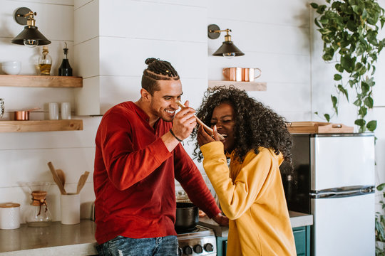 Couple Sampling Cooking