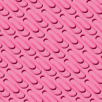 Pink Paper Clip Pattern on Pink