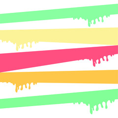Abstract drips background in color palette