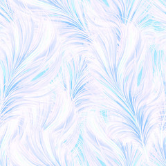 Soft Veather Pattern with light blue feathers