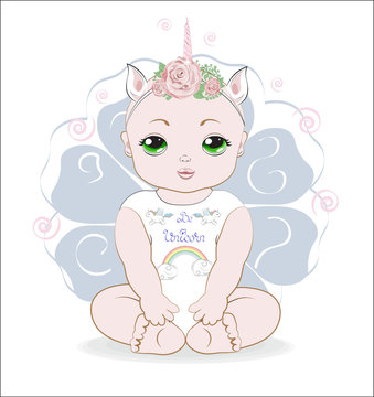 unicorn baby girl shower