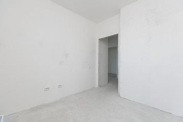 interior of the apartment without decoration