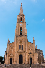 Fototapeta na wymiar Ghajnsielem parish church, Gozo, Malta