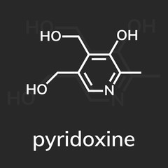 Vitamin b6 or pyridoxine chemical formula