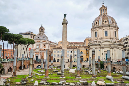 Trajan's Forum, Forum Romanum, Rome, Italy