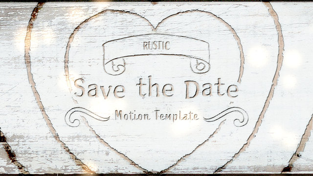 Rustic Save the Date Titles