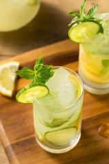 Homemade Cucumber Mint Lemonade