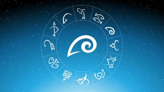 Animation of White Line Art Aries Zodiac Sign