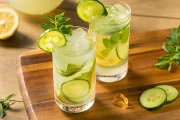 Homemade Cucumber Mint Lemonade