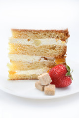 cake with strawberries