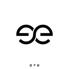 letter e and e concept ready to use