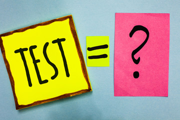 Handwriting text writing Test. Concept meaning Academic systemic procedure assess reliability...