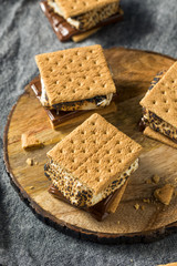 Homemade Gooey Smores Sandwiches