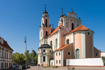 Fototapeta na wymiar Church of St. Catherine in Vilnius; Lithuania