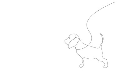 Beagle puppy vector illustration