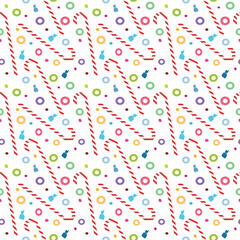 Modern halloween colorful candy seamless pattern white background