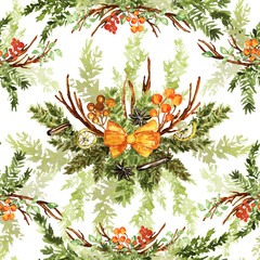 Watercolor floral pattern